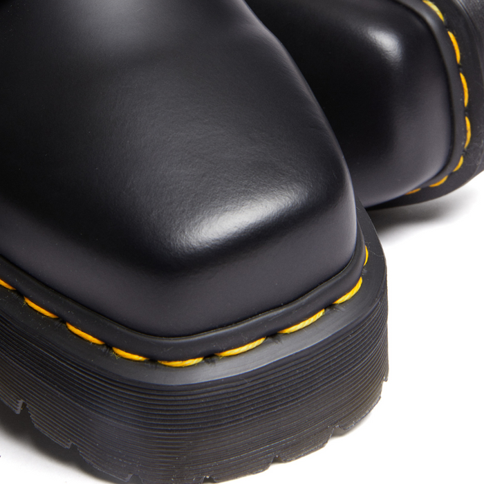 Dr. Martens 1490 Quad Squared Boot - Black Polished Smooth Leather