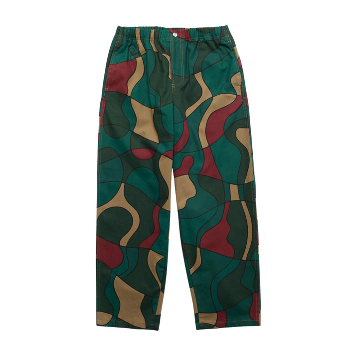 Parra Trees In Wind Relaxed Pants - Camo Green