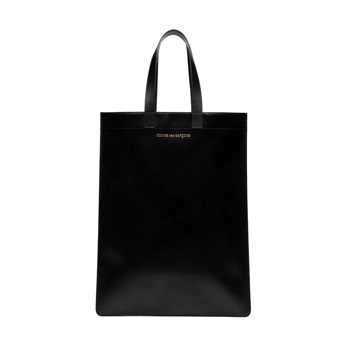 バッグ COMME des GARCONS FAKE LEATHER TOTE BAG COMME des GARÇON Wallet Classic Leather Bag - Black – ficegallery