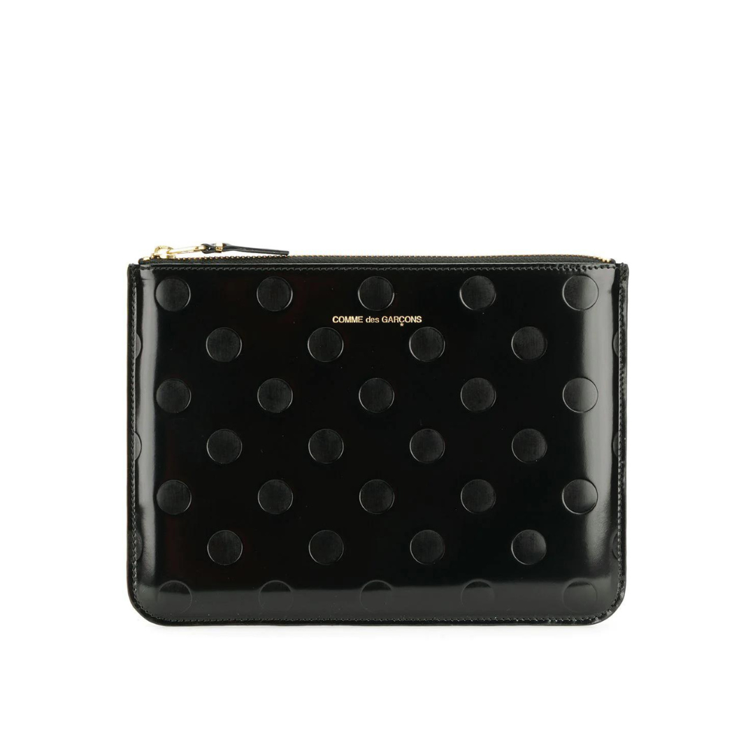 COMME des GARÇONS WALLETS Large Embossed Polka Dot Leather COMME des GARÇONS WALLETS Large Embossed Polka Dot Leather
