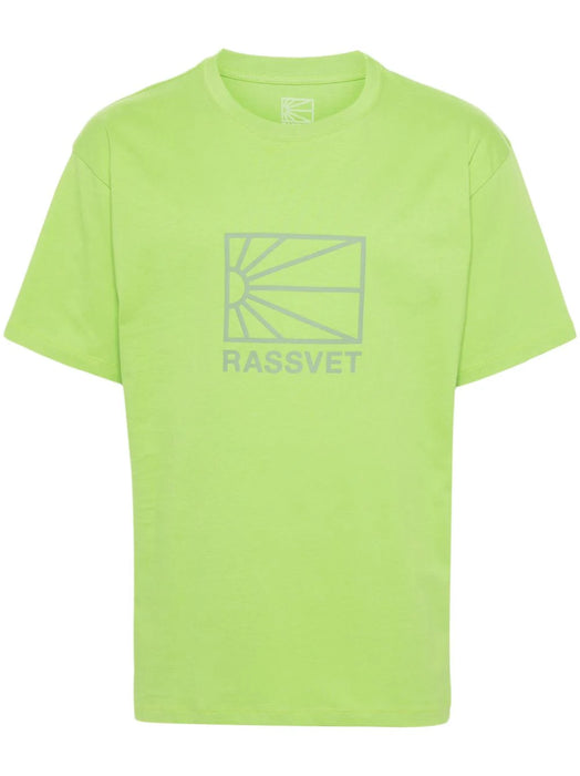 RASSVET Big Logo Knit T-Shirt - Lime