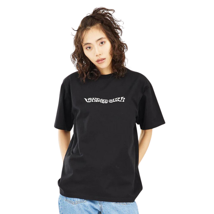 X-Girl Glitter Butterfly Logo Short-Sleeve T-Shirt - Black