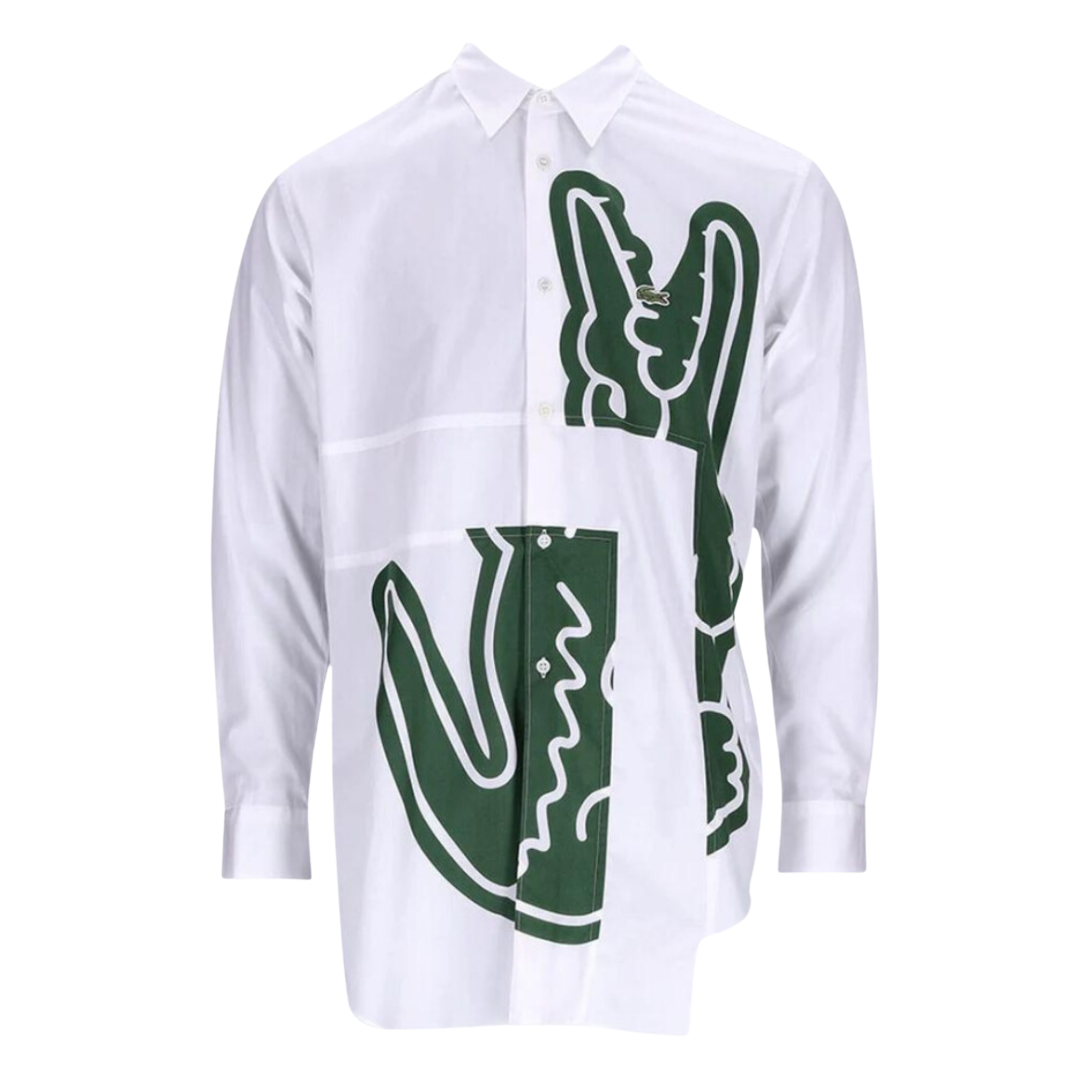 COMME des GARÇONS Shirt x Lacoste Men's Woven Button Up - White