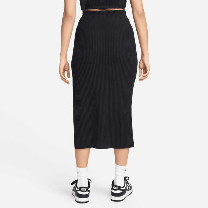 Nike Women's Chill Knit Midi Skirt - Black/Black