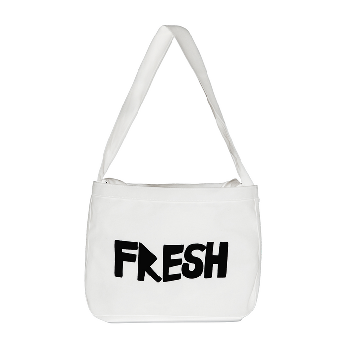 COMME des GARÇON Shirt x Brett Westfall "Fresh" Messenger Bag - White