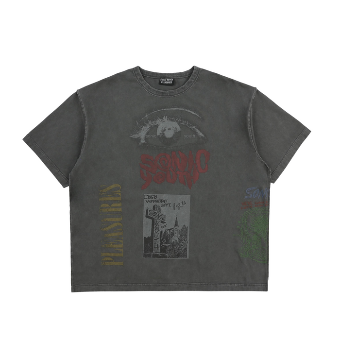 Pleasures x Sonic Youth Test Print T-Shirt - Grey