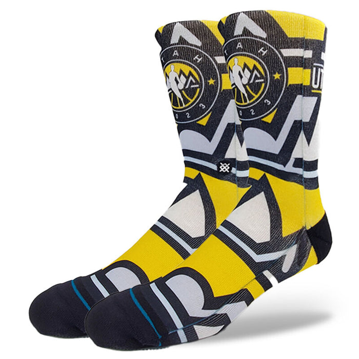 Men's NBA x Stance All Star Game Crew Sock - Notes/Yellow