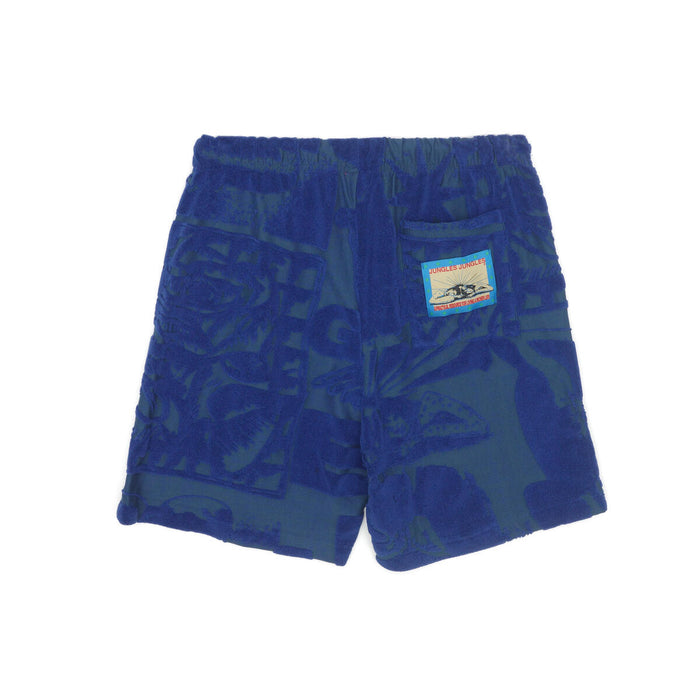 Jungles Terry Towelling Shorts - Green/Blue