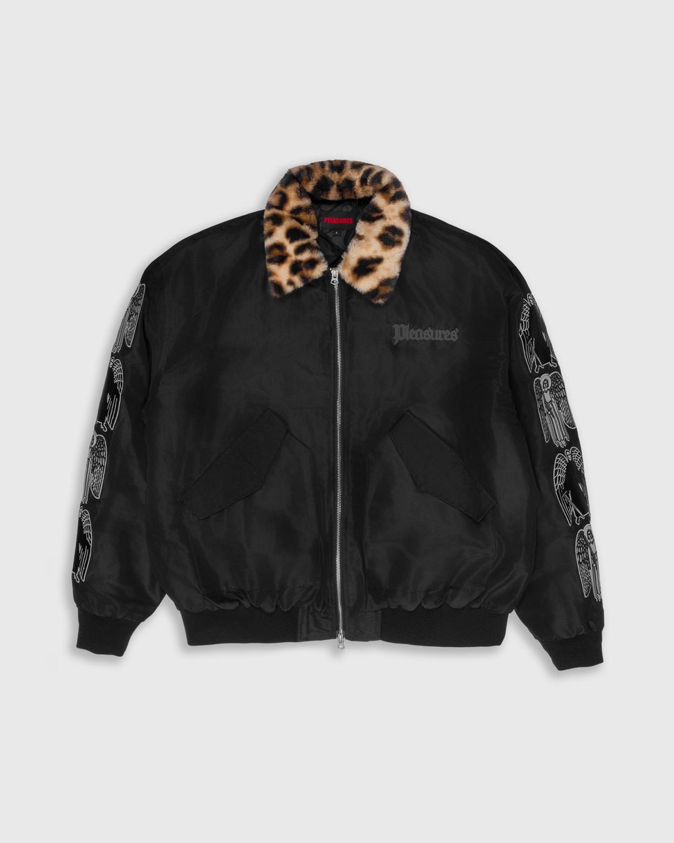 Pleasures Angel Demon Flight Jacket - Black