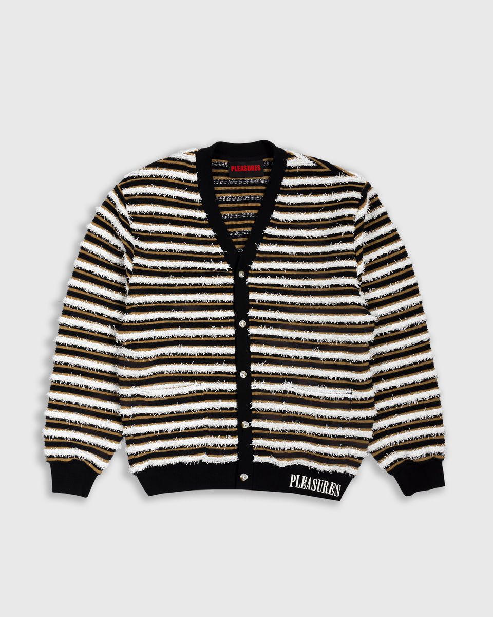 Pleasures Endless Cardigan - Brown/White