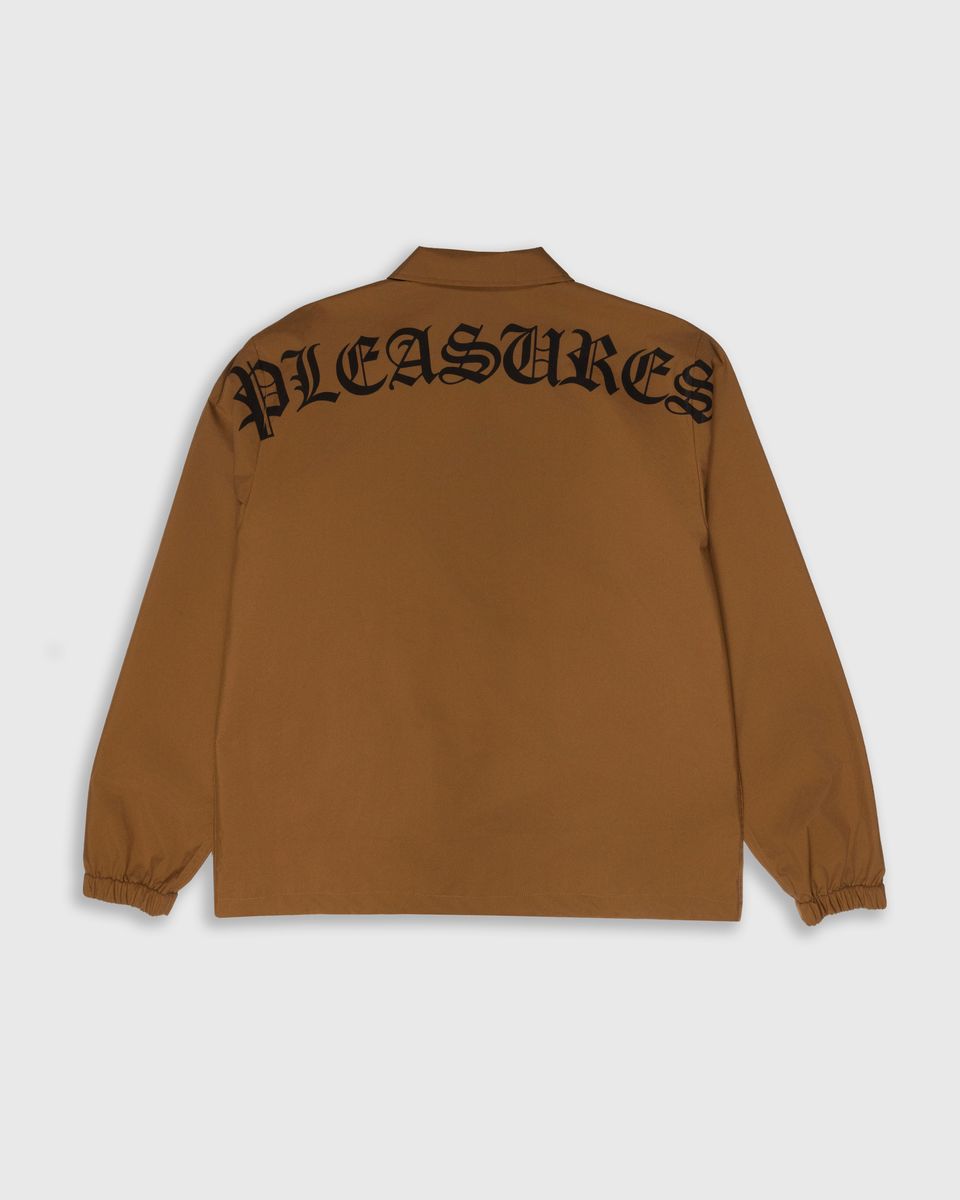 Pleasures Neural Coach Jacket - Brown