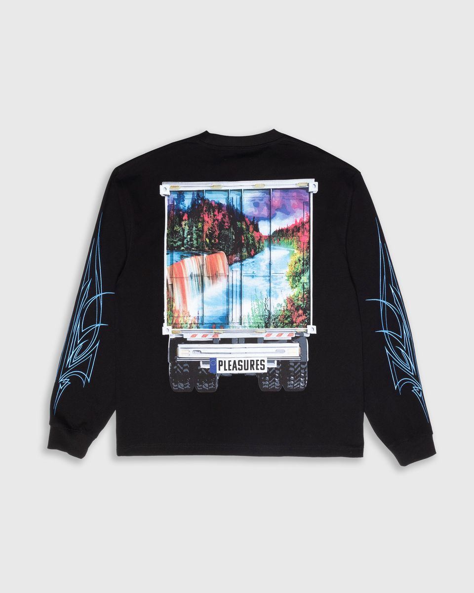Pleasures Semi Heavyweight L/S Shirt - Black