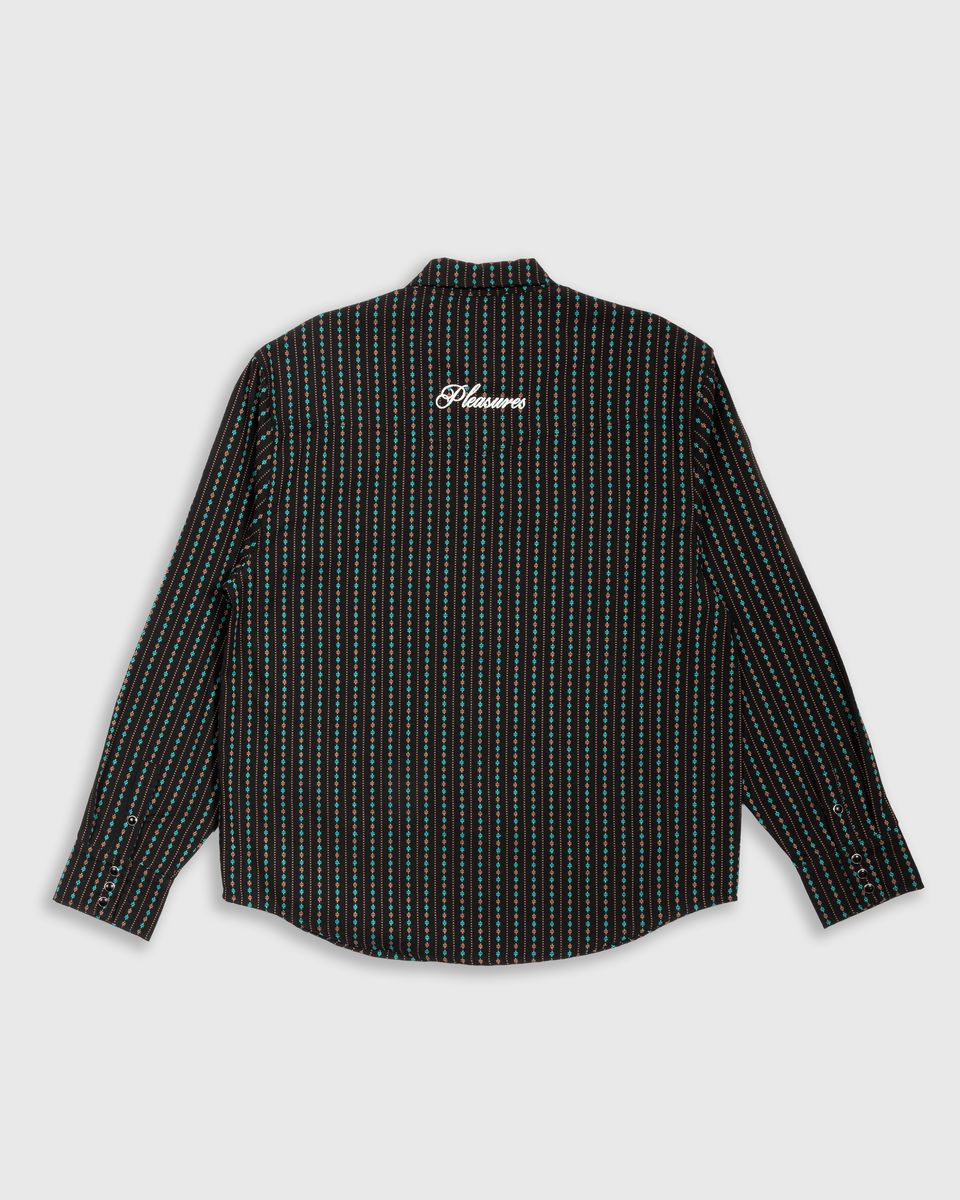 Pleasures Tribute Western Button Up - Black