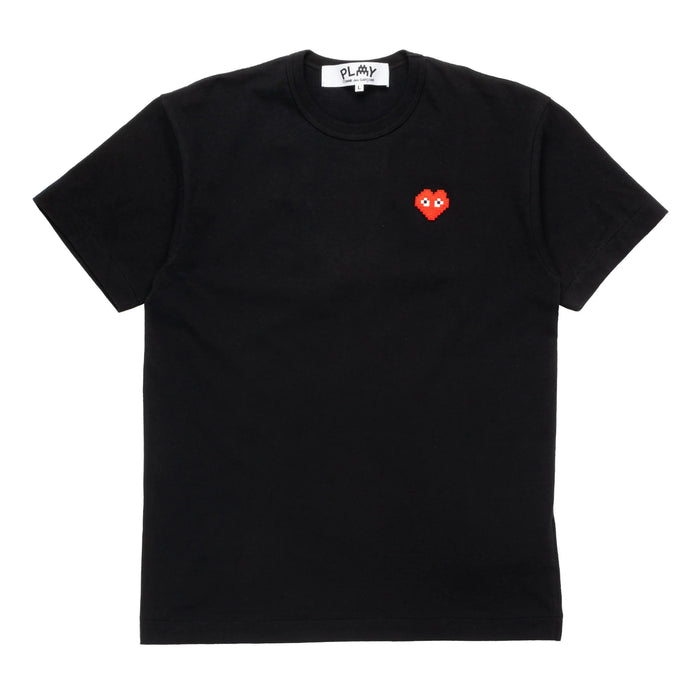 COMME des GARÇONS Play x Invader Pixel Heart T-Shirt - Black
