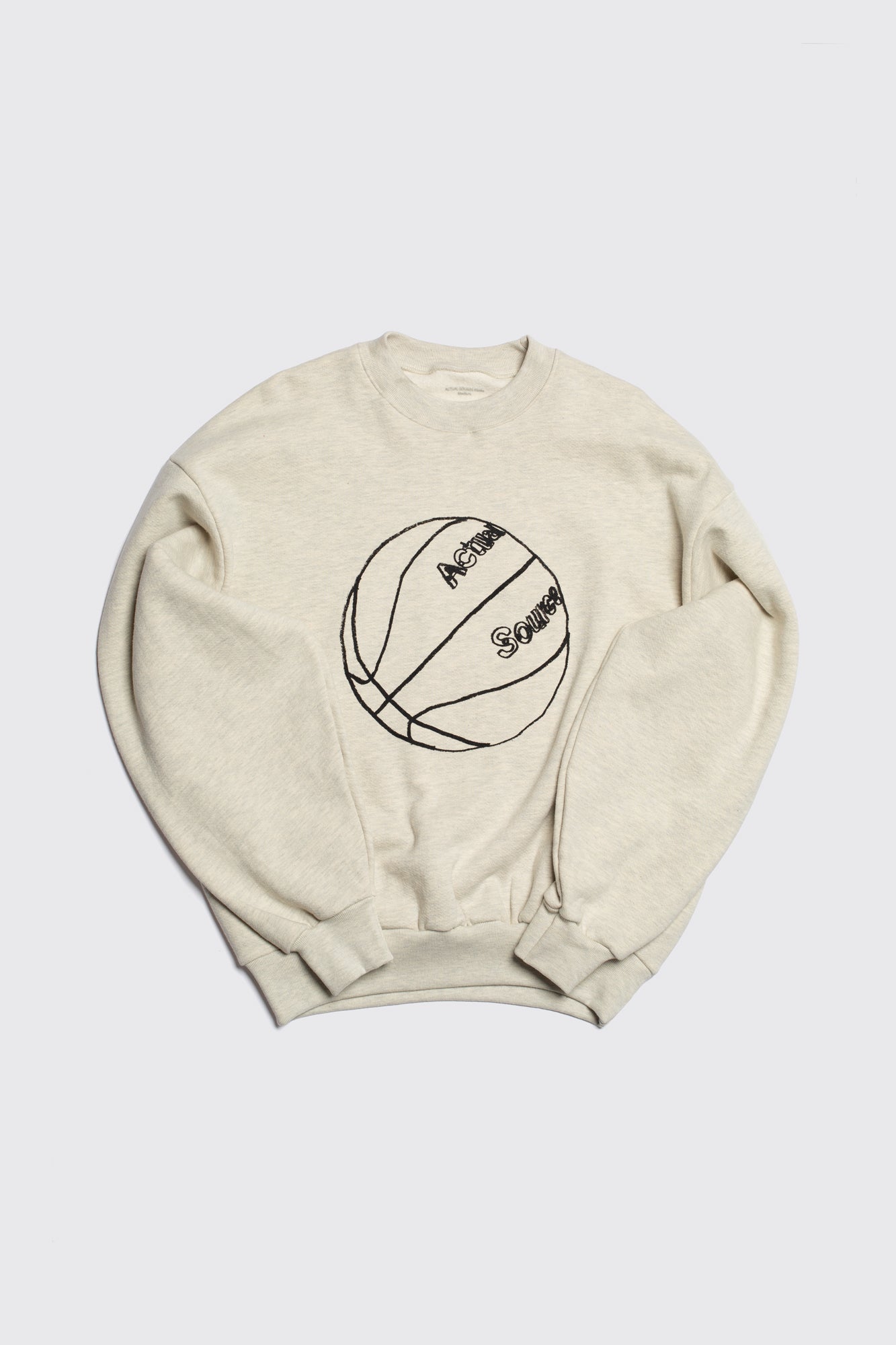 Actual Source Ball Is Life Crew - Oatmeal