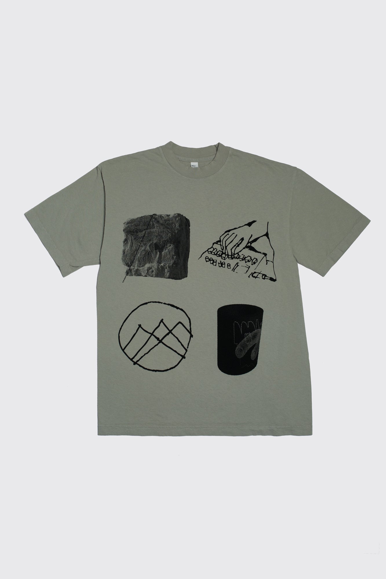 Actual Source Objects T-shirt - Sage Green