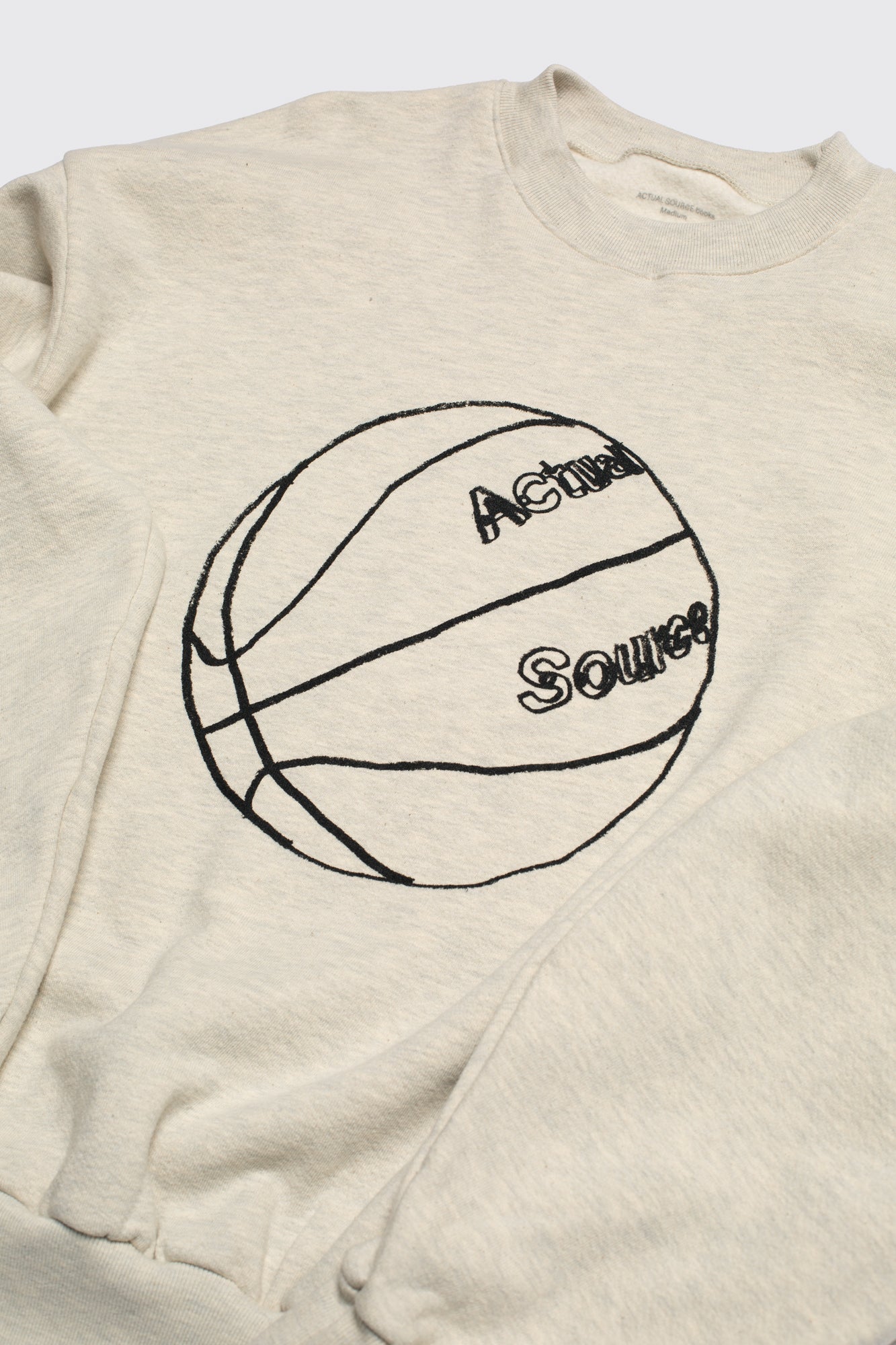 Actual Source Ball Is Life Crew - Oatmeal