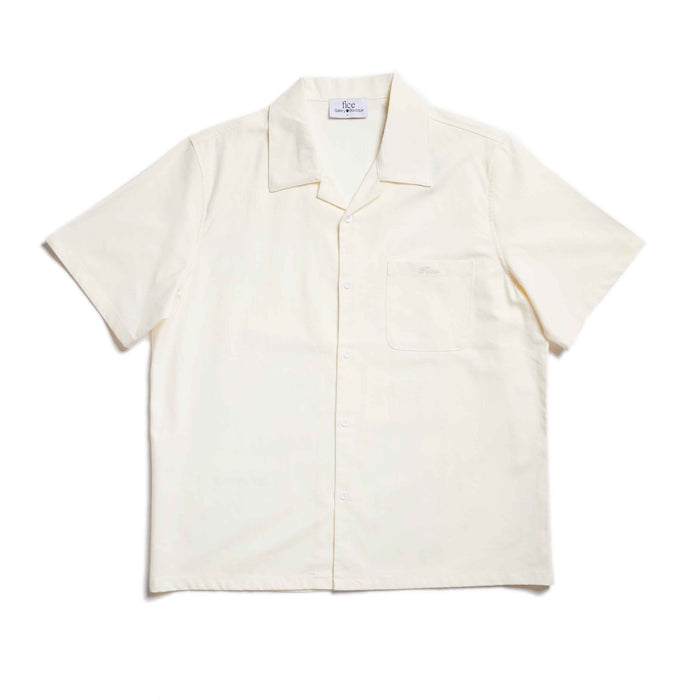 Fice Premium Button-Up Short Sleeve Shirt - Ivory
