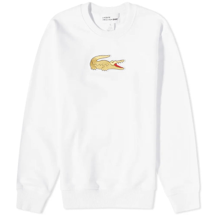 COMME des GARÇONS Shirt x Lacoste Men's Pullover Sweatshirt - White