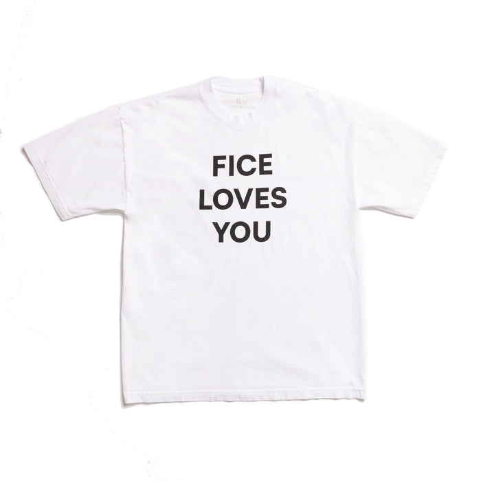 Fice "FICE LOVES YOU" Tee - White