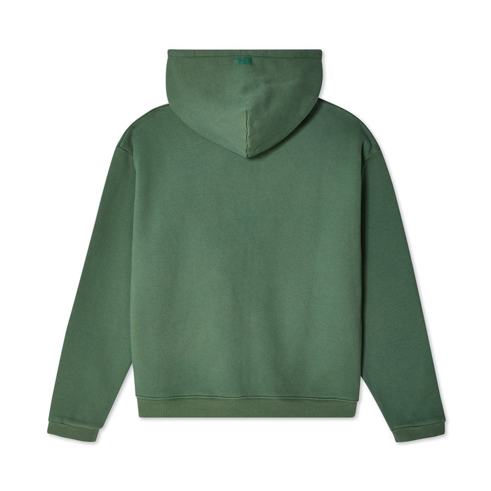 ERL Unisex Zipped Fleece Hoodie - Green