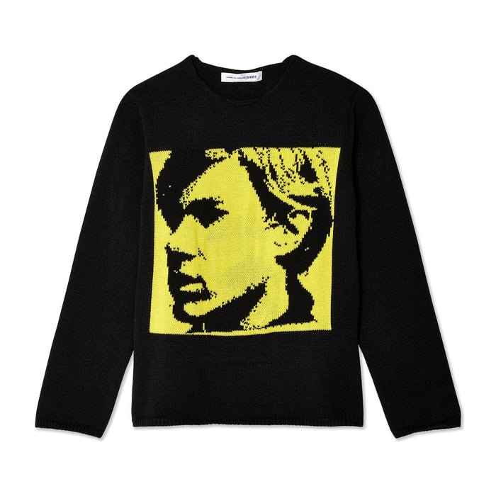 COMME des GARÇONS Shirt 'Andy Warhol' Print Sweater - Yellow