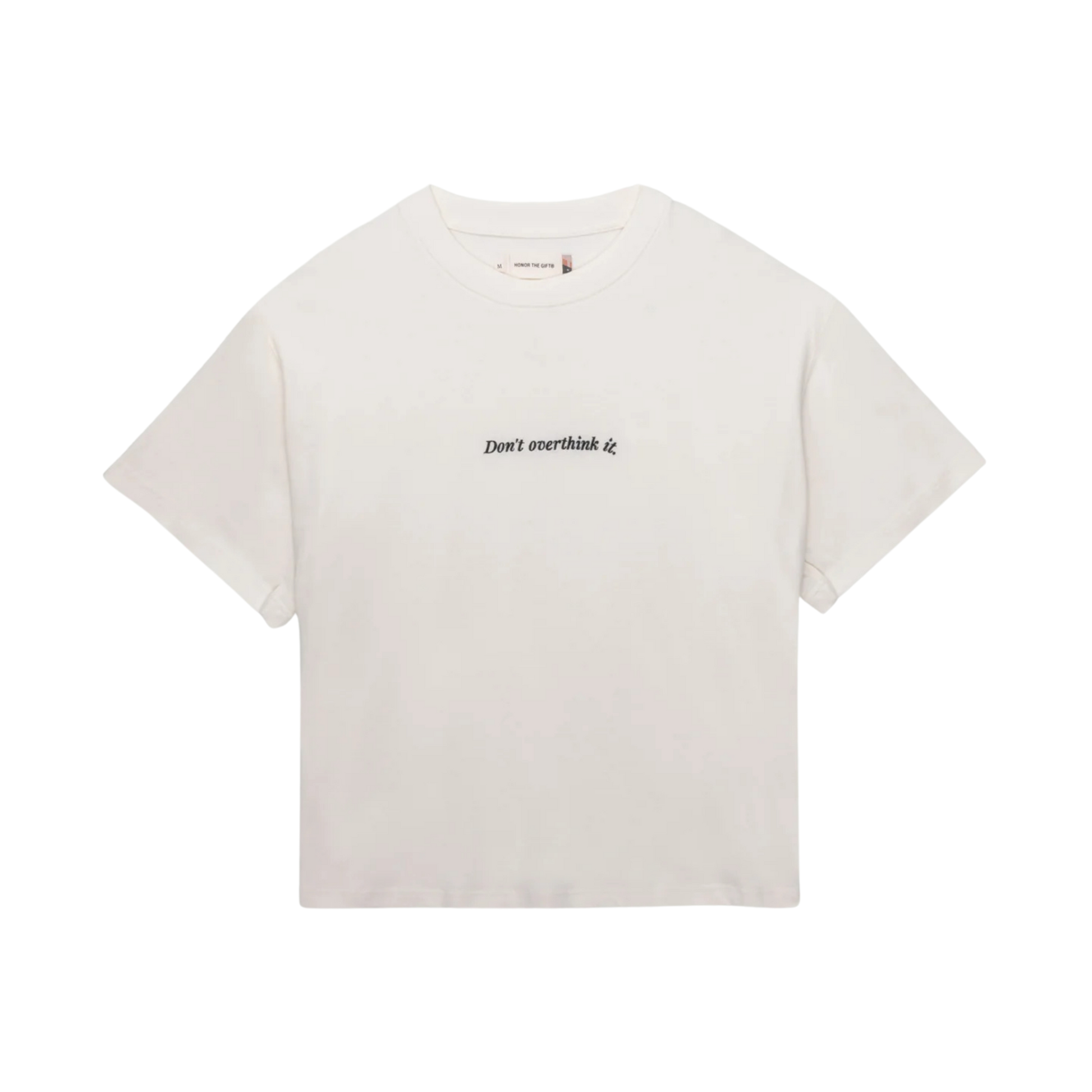 Men's Honor The Gift Don't Overthink It SS Tee - Bone