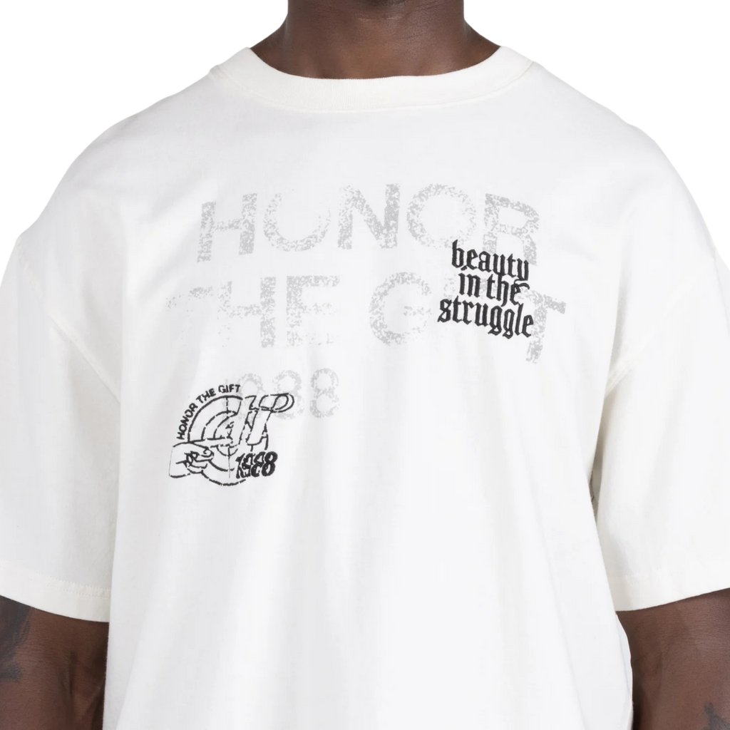 Men's Honor The Gift Beauty in The Struggle SS Tee - White