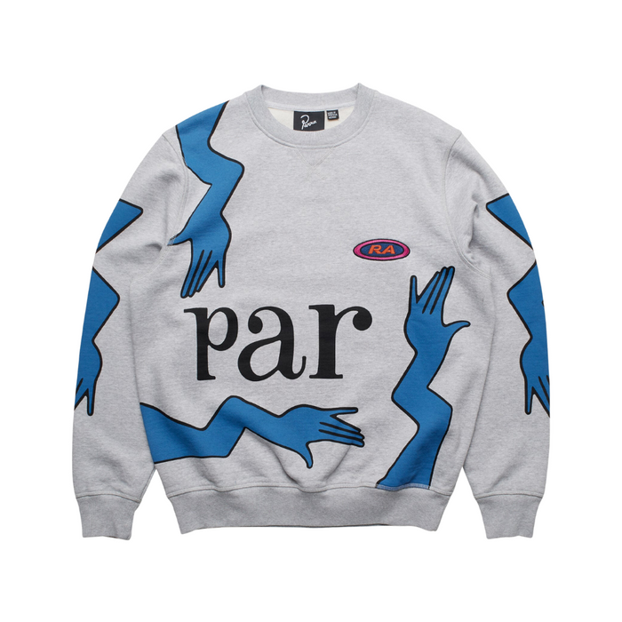 Parra Early Grab Crew Neck Sweatshirt - Heather Grey