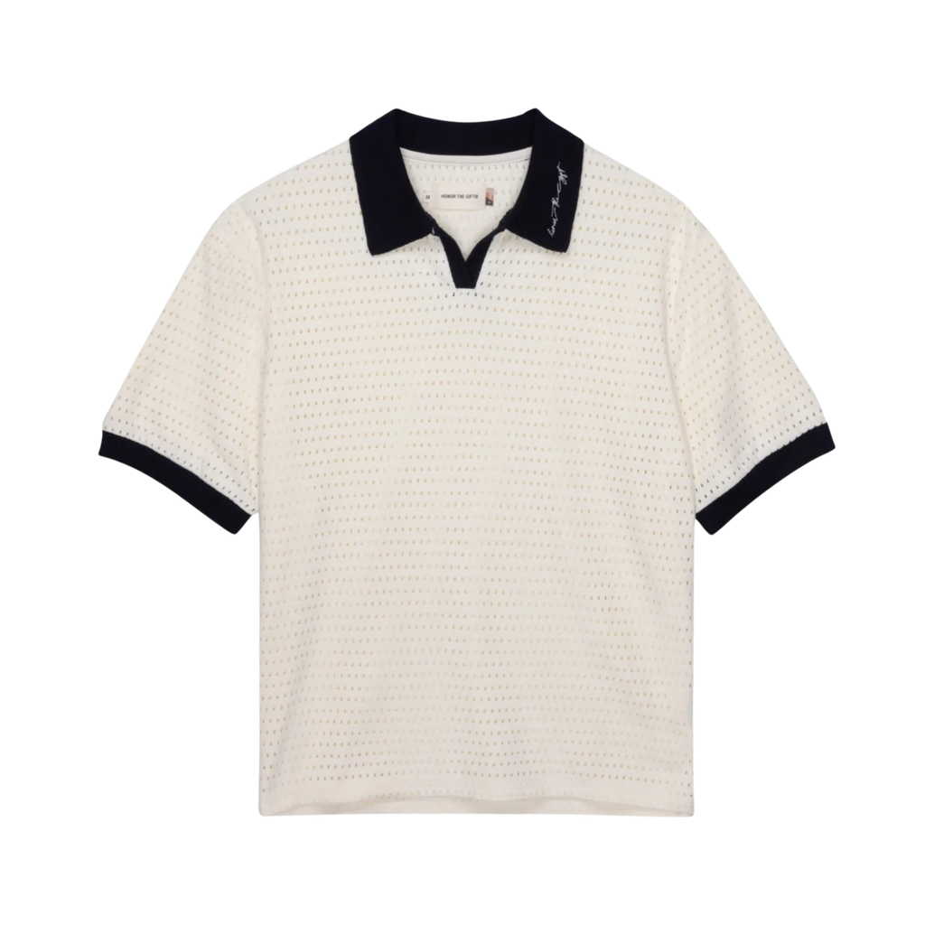 Men's Honor The Gift Pique Colorblock Polo - Bone