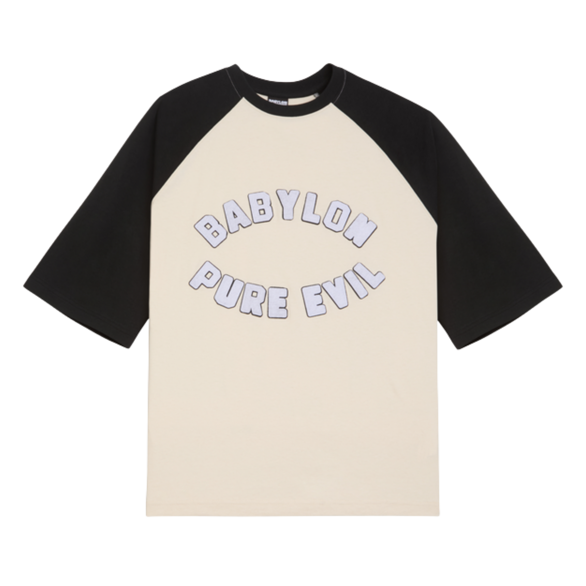 Babylon LS Raglan Tee - Sandy Shore/Black