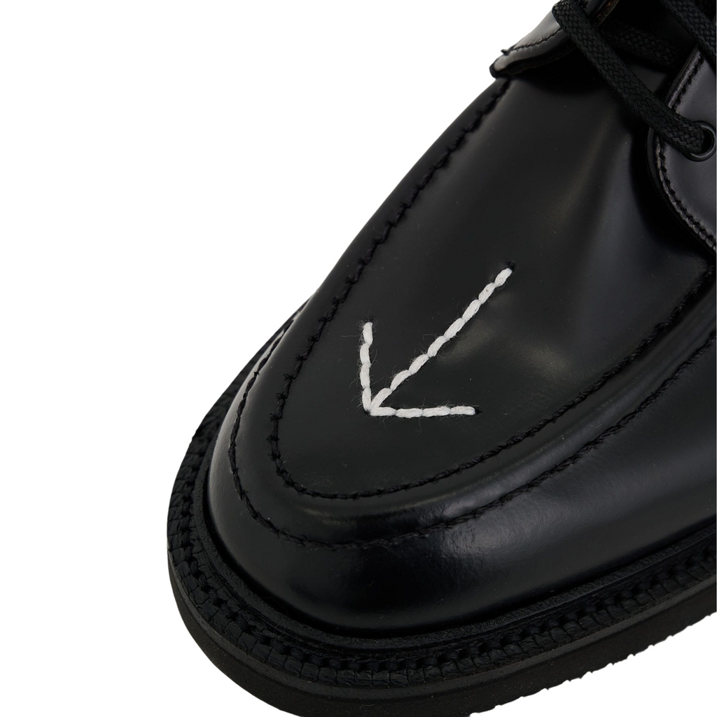 COMME des GARÇONS x Sanders Military Broad Arrow Apron Derby - Black/White