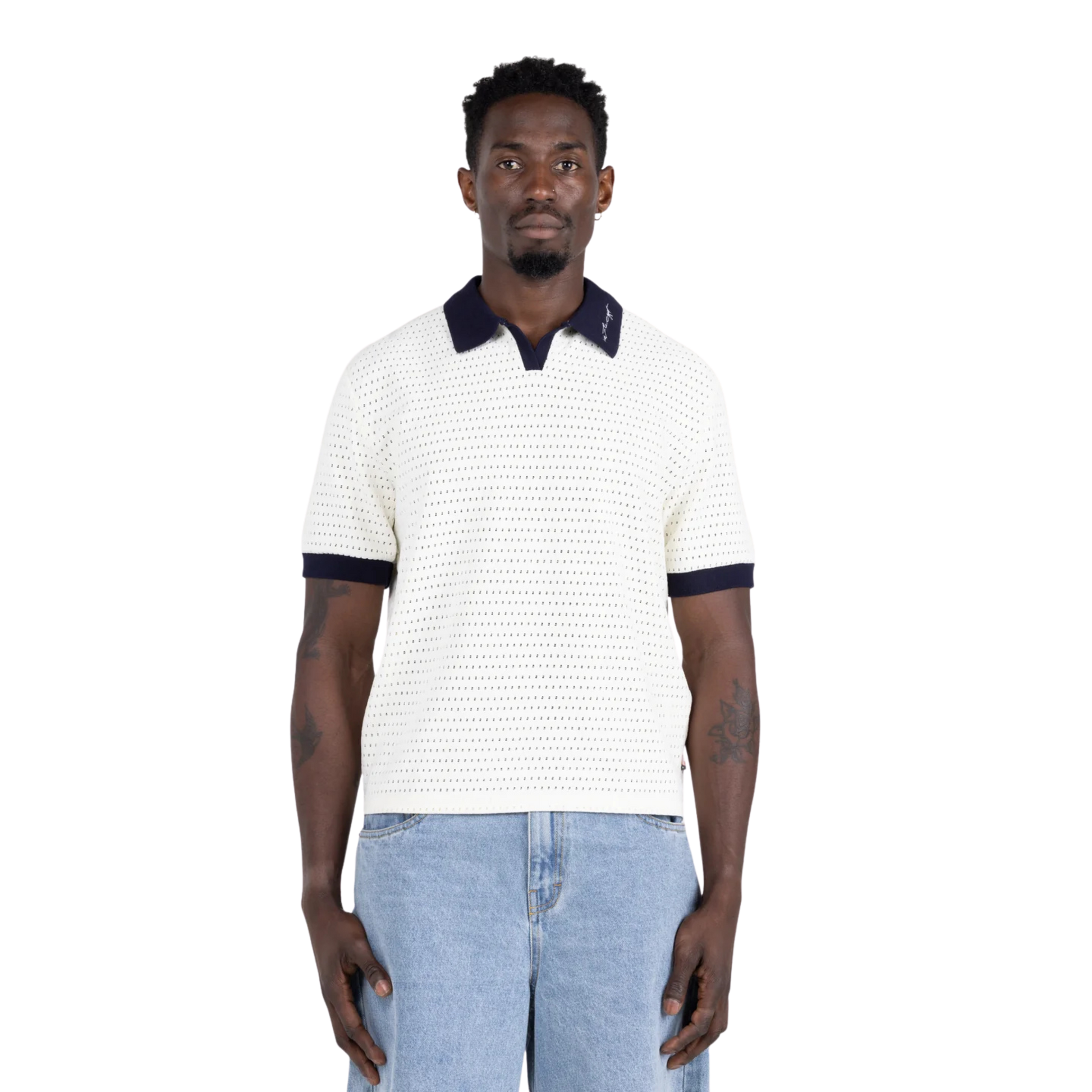 Men's Honor The Gift Pique Colorblock Polo - Bone