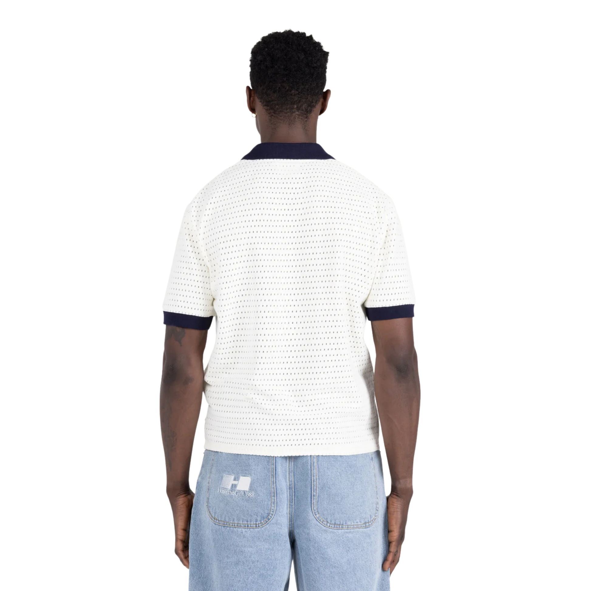 Men's Honor The Gift Pique Colorblock Polo - Bone
