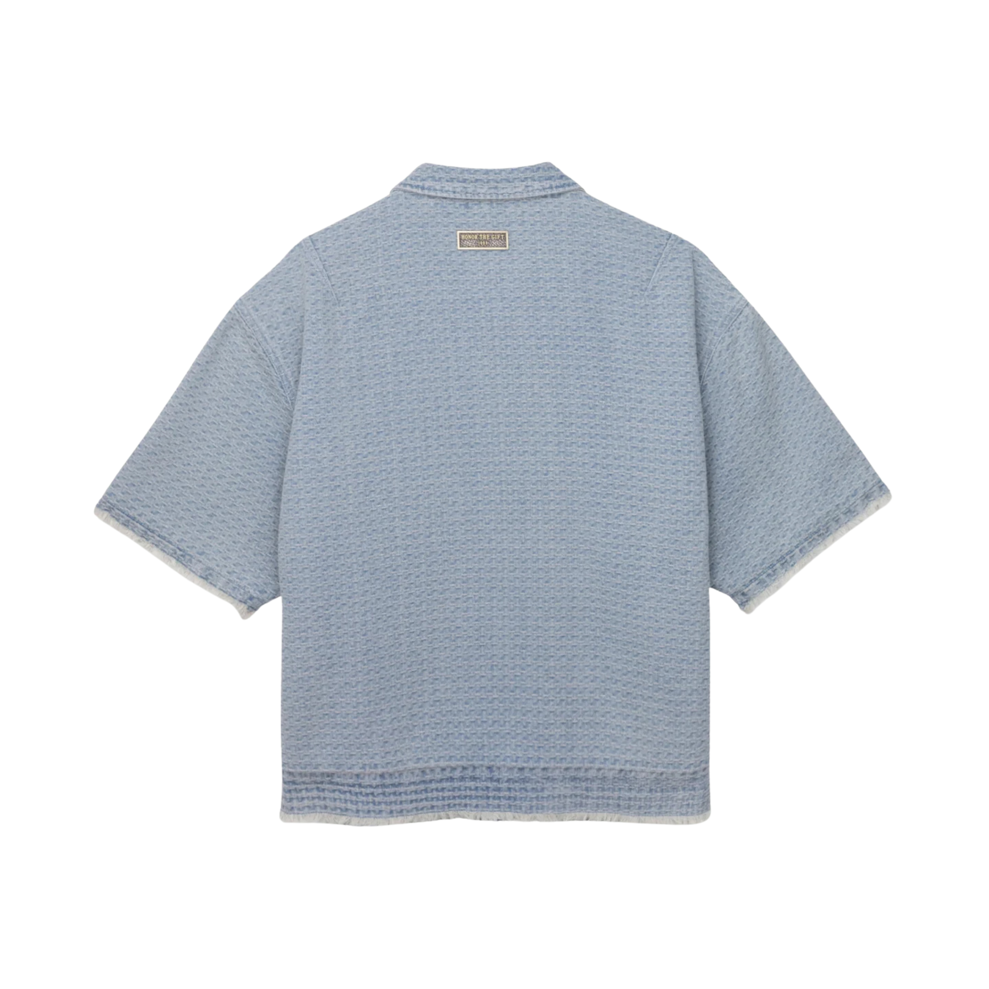 Men's Honor The Gift Vintage Indigo Zip Front Short Sleeve - Light Indigo