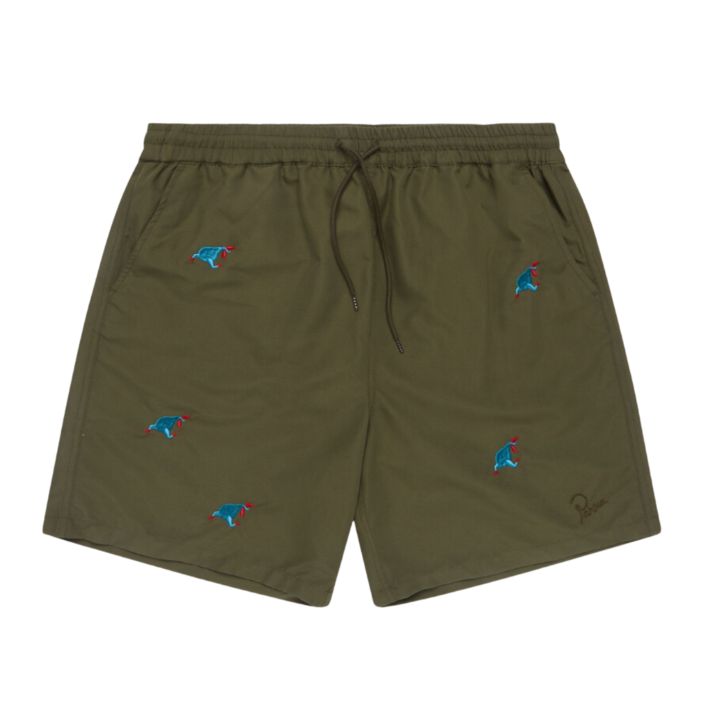 Parra Running Pear Swim Shorts - Olive