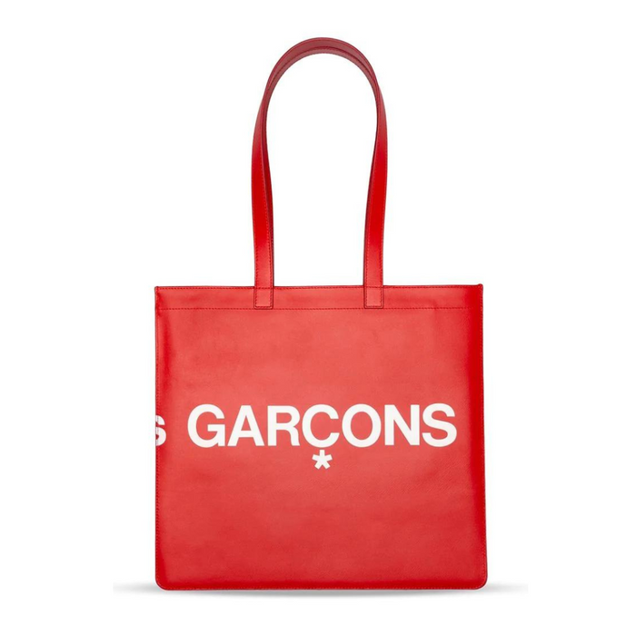 COMME des GARÇONS WALLET Huge Logo Tote Bag - Red