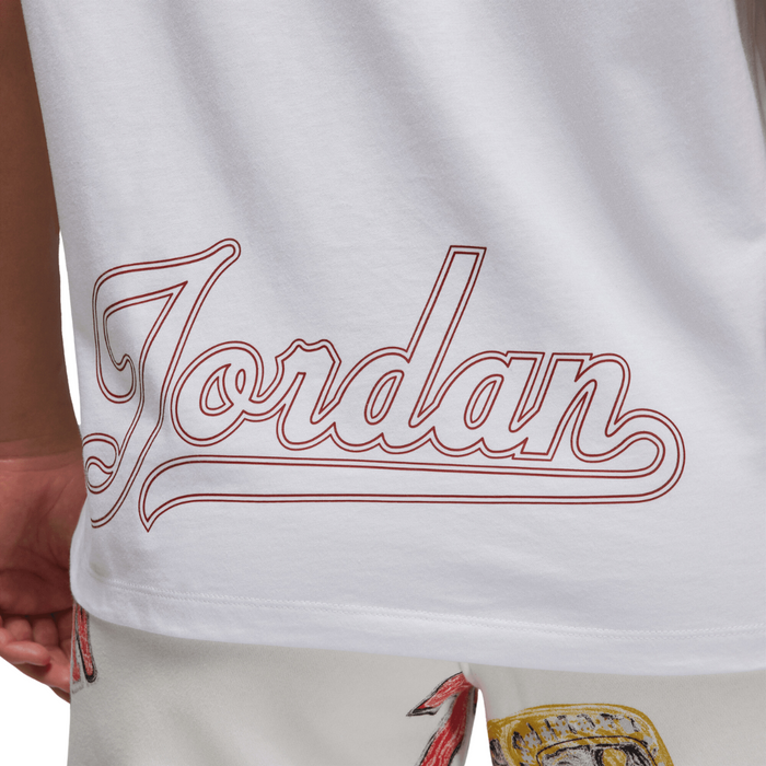 Women's Jordan T-Shirt - White/Dune Red