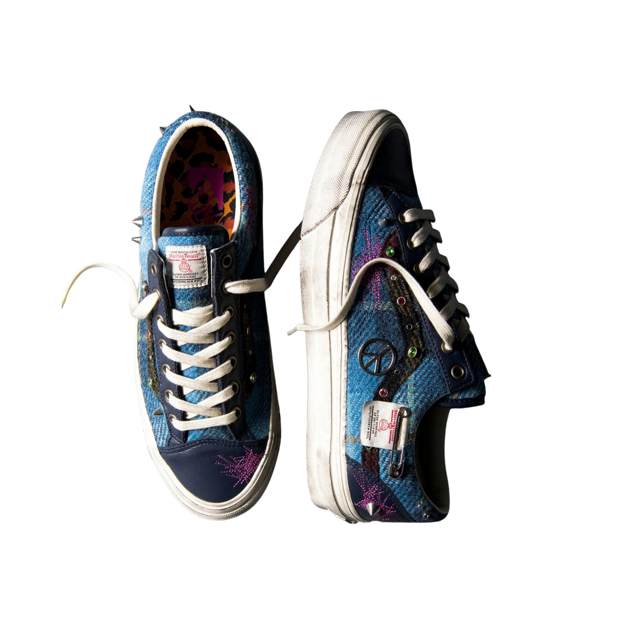 Men's Vans LX Old Skool 36 Harris Tweed - NAVY/MULTI