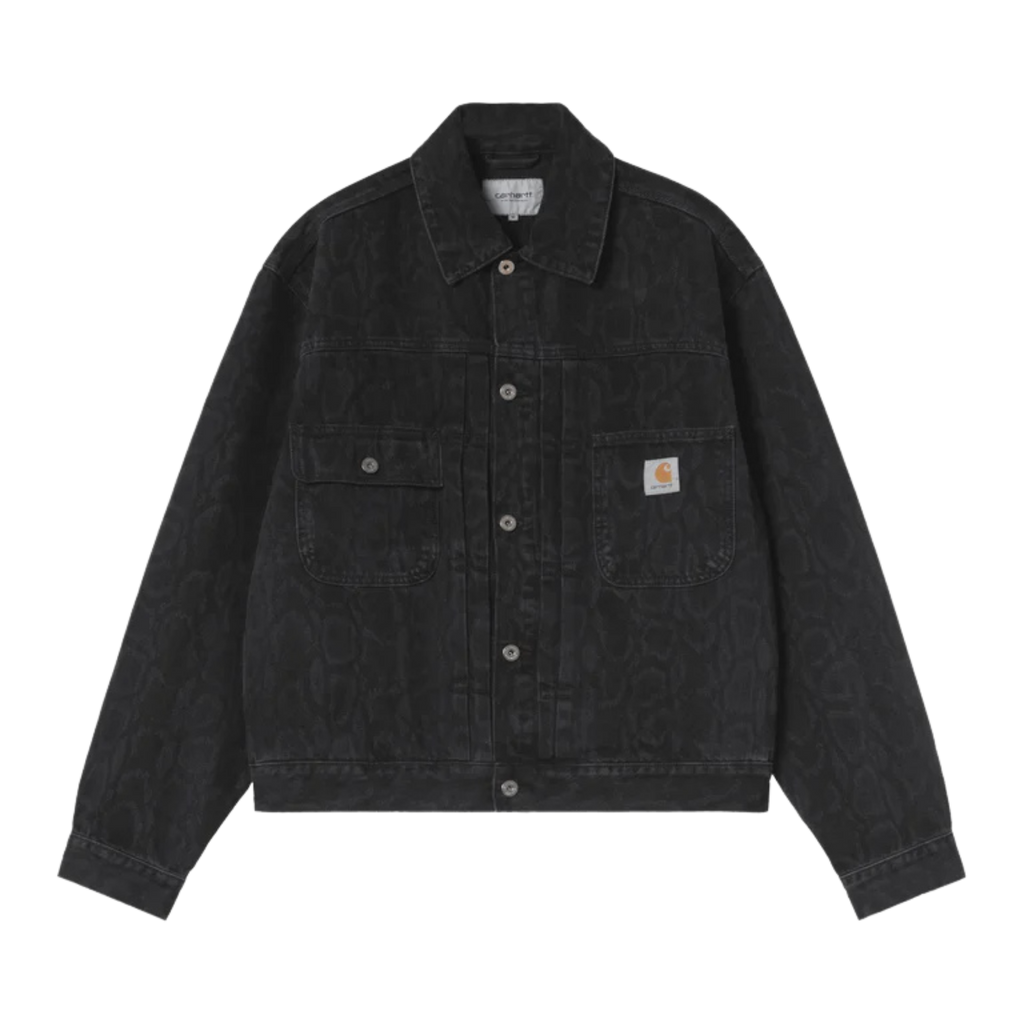 Carhartt WIP Belmar Jacket - Black Snake Camo (Heavy Stone Wash)