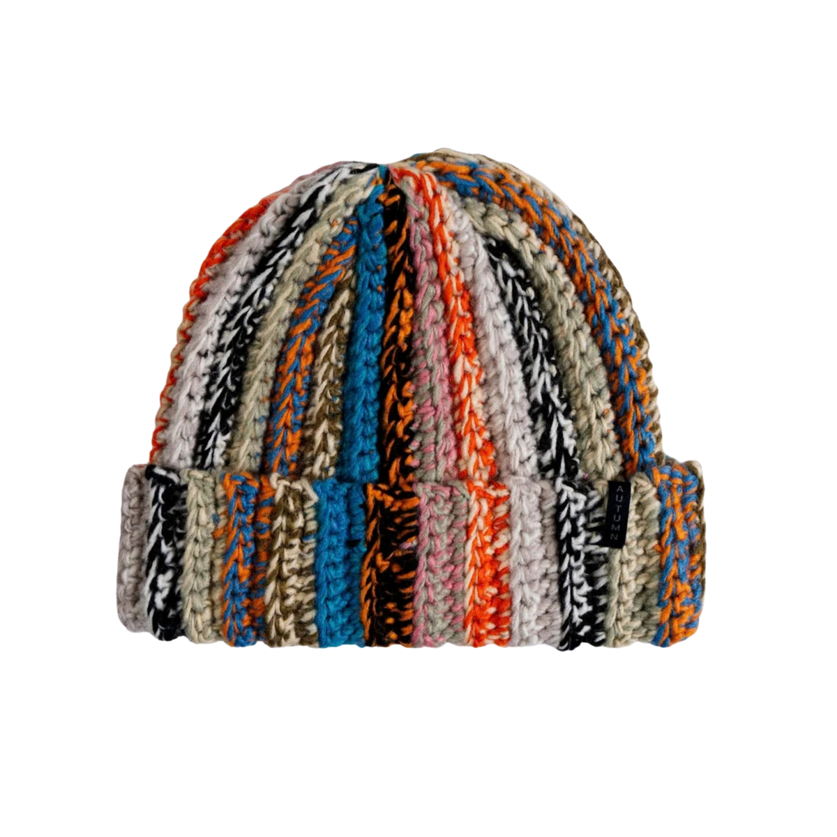 Autumn 2027 Patchwork Beanie - Teal