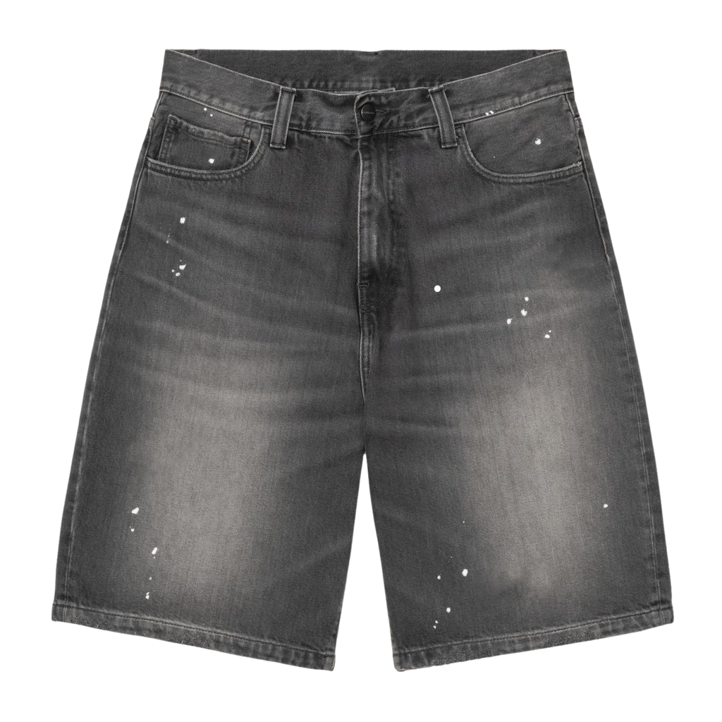 Men's Carhartt WIP Landon Short - Black (Destroy Wash, Splatter)