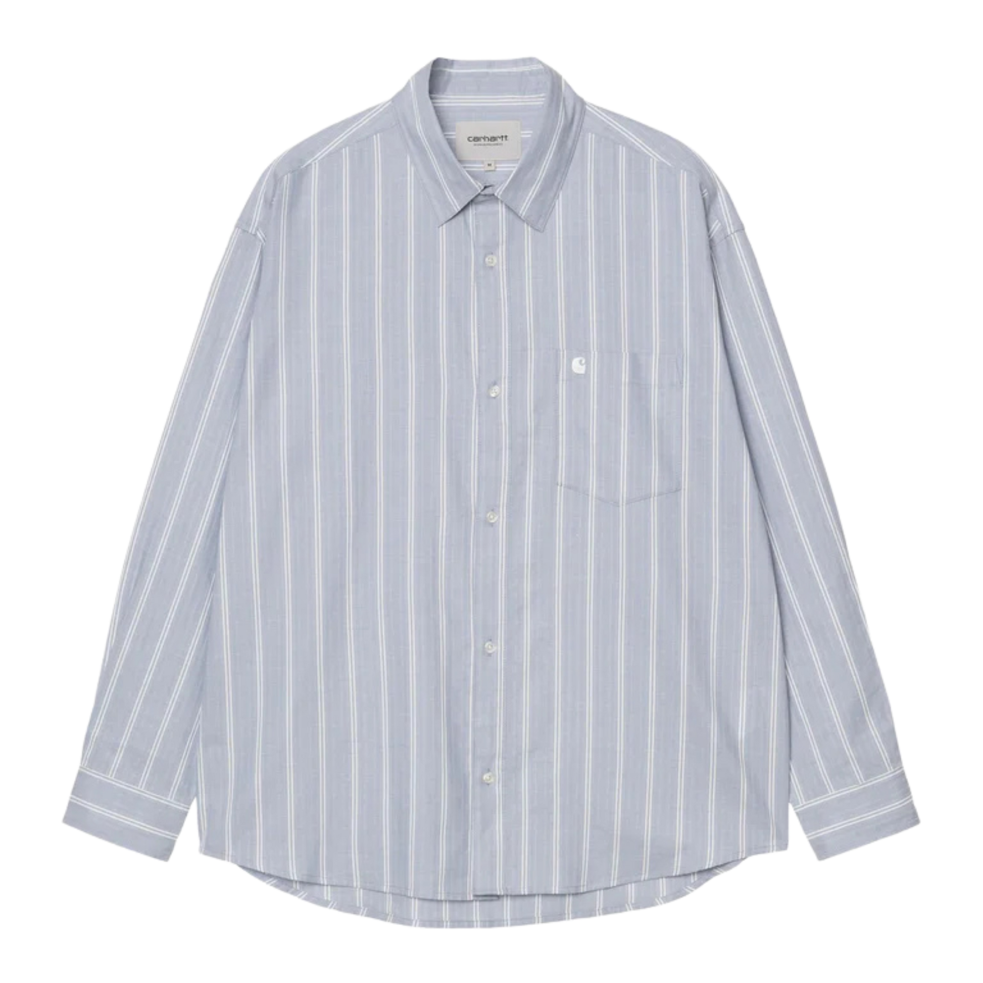 Carhartt WIP Beale Stripe Shirt - Gentle Blue/White