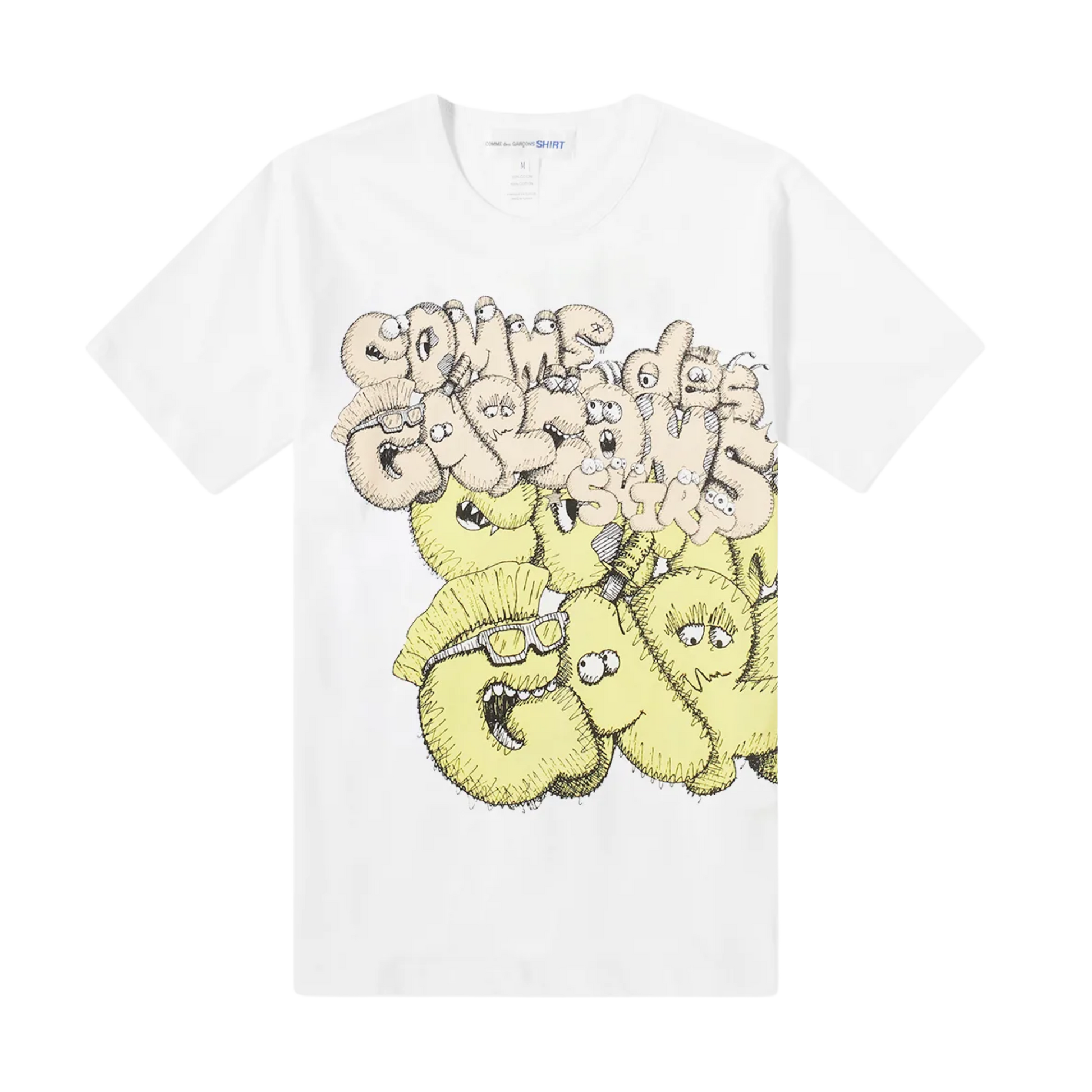 COMME des GARÇONS SHIRT x KAWS Tee - Multi Color/White