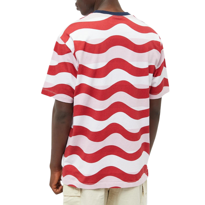 Parra Striped Over T-Shirt - Red/White