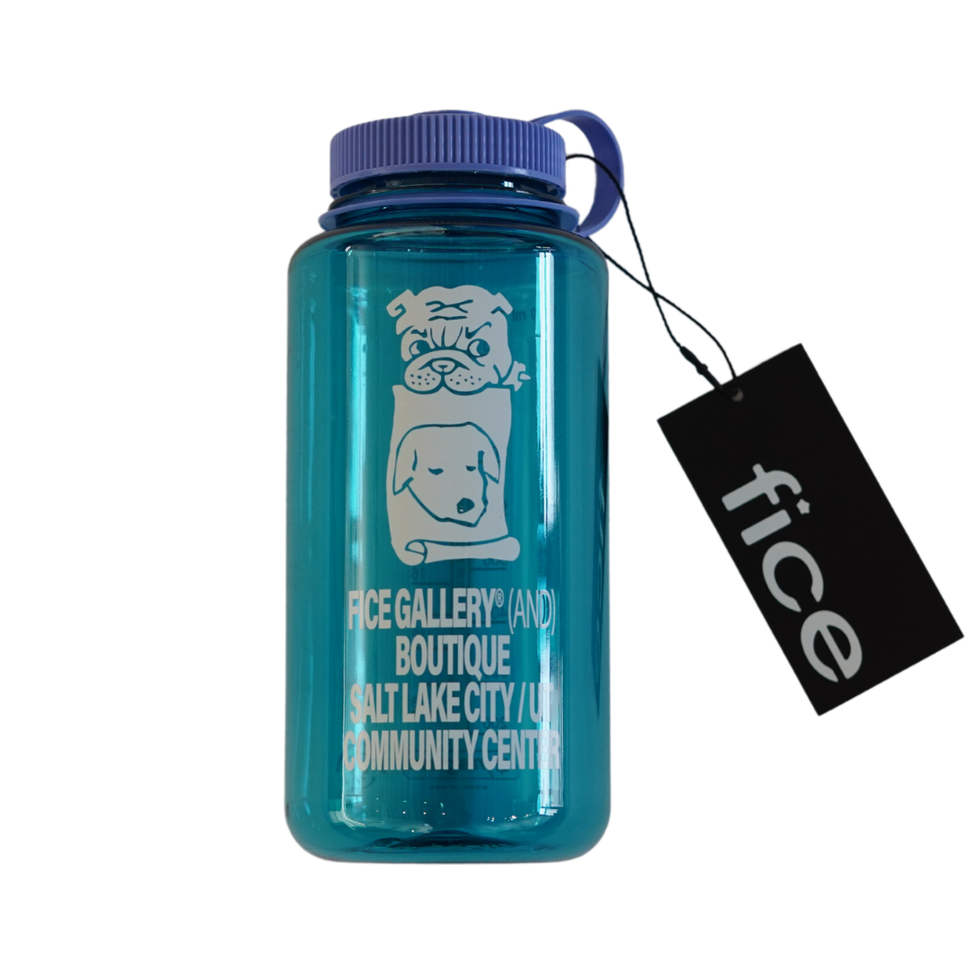 FICE x Nalgene Sustain 32oz Wide Mouth Waterbottle - Cerulean/Spring Green
