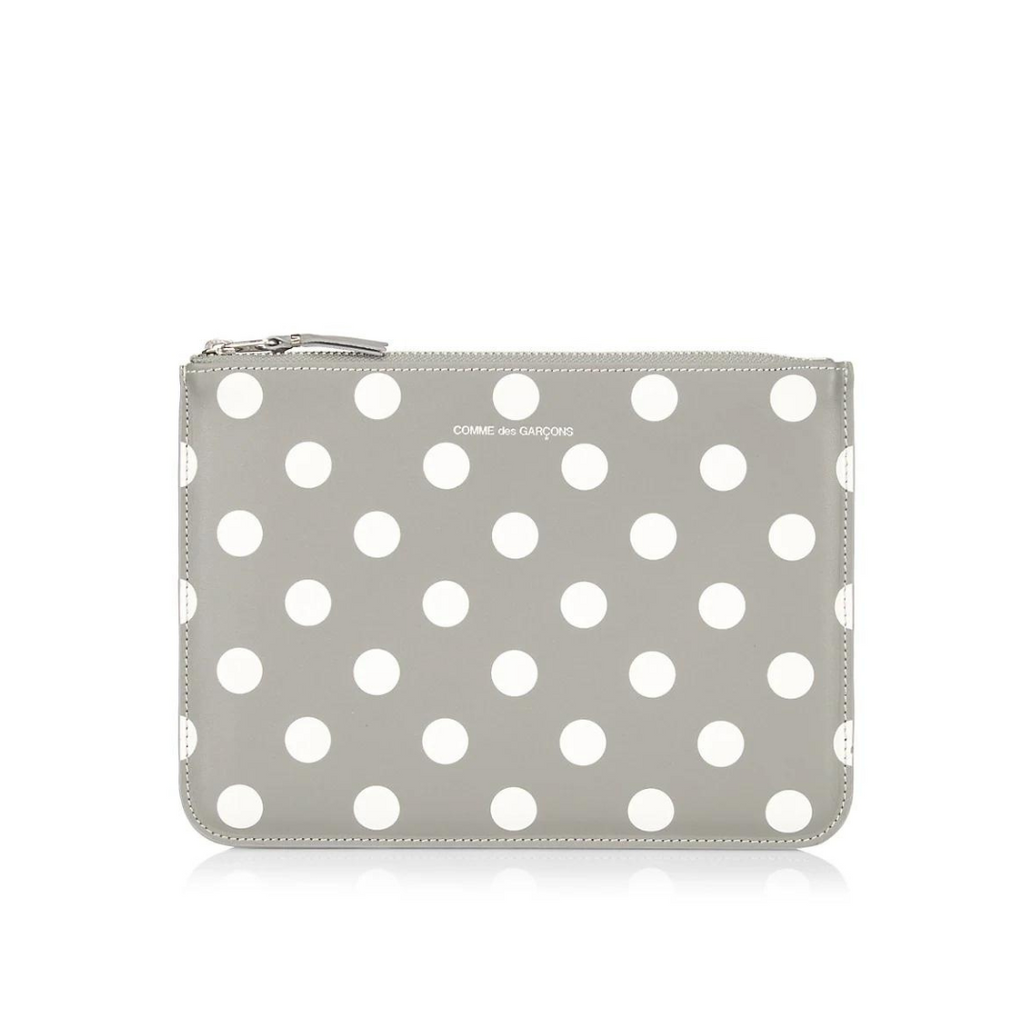 COMME des GARÇONS Polka Dot Large Clutch - Grey