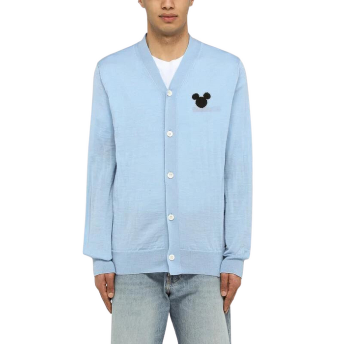 COMME des GARCONS Shirt x BE@RBRICK Knitted Cardigan - Blue