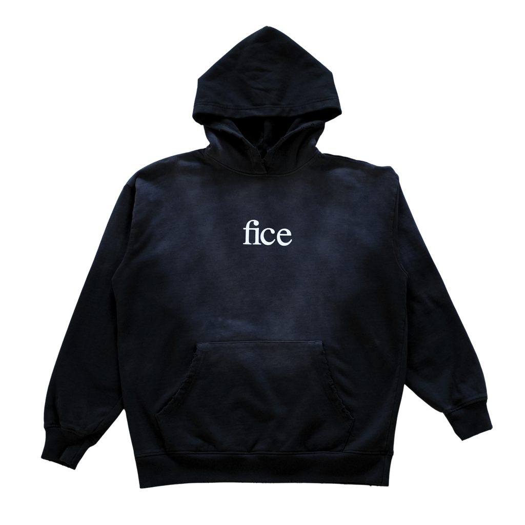 FICE Premium Heavyweight Hoodie 2.0 - Vintage Black/White