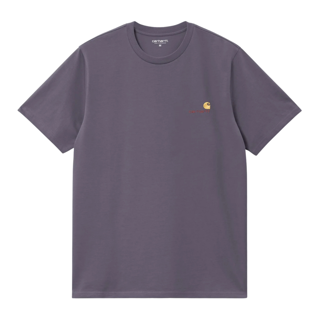 Men's Carhartt WIP American Script T-Shirt - Shady Purple